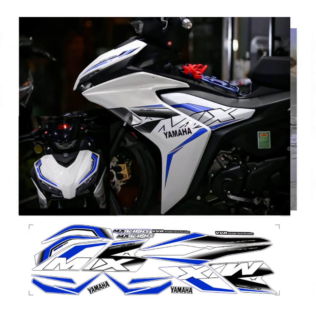 Tem rời EXCITER 155  mẫu mx kinh cao cấp chất liệu in 3 lớp PPF chống nước không phai màu