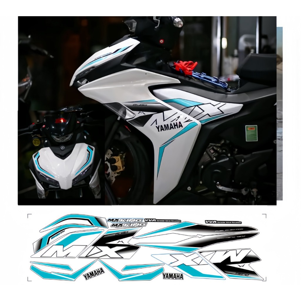 Tem rời EXCITER 155  mẫu mx kinh cao cấp chất liệu in 3 lớp PPF chống nước không phai màu