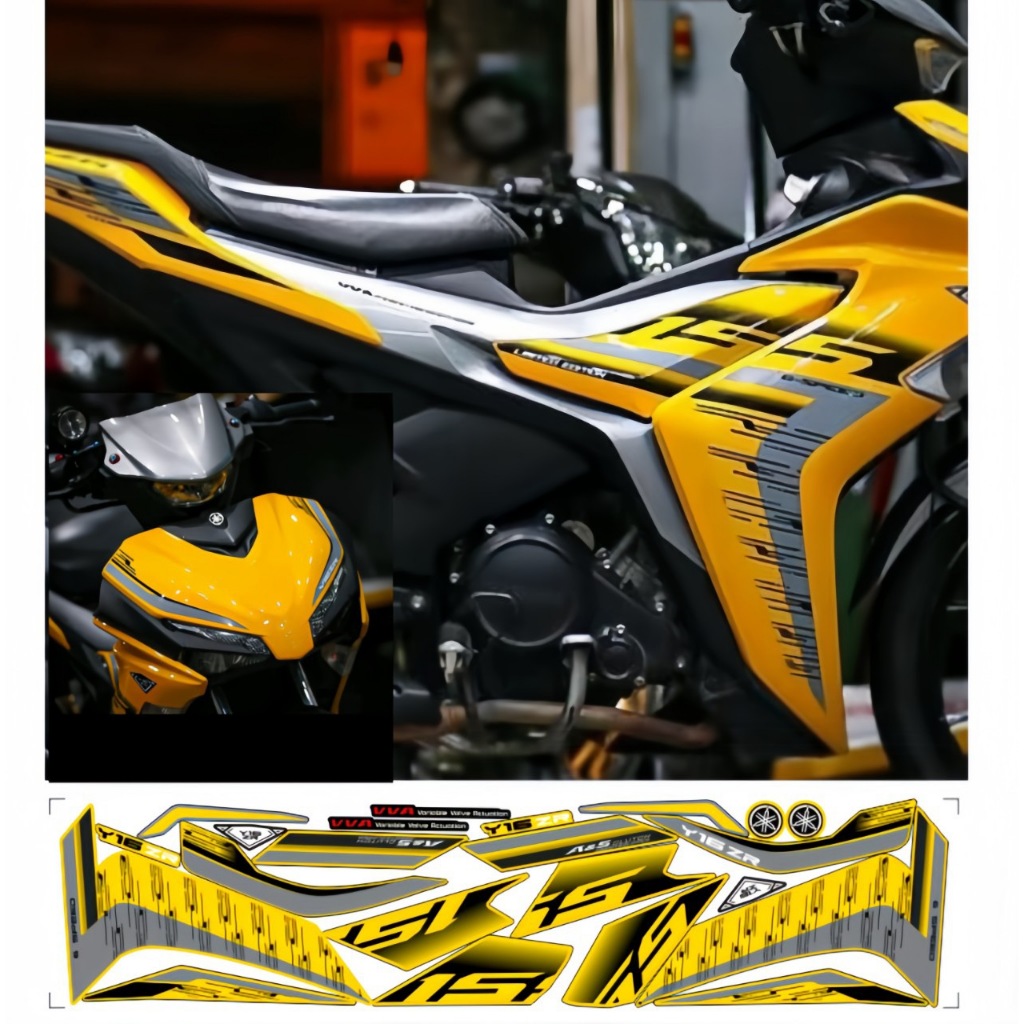 Tem rời EXCITER 155 mẫu y16zr cao cấp chất liệu in 3 lớp PPF chống nước không phai màu.