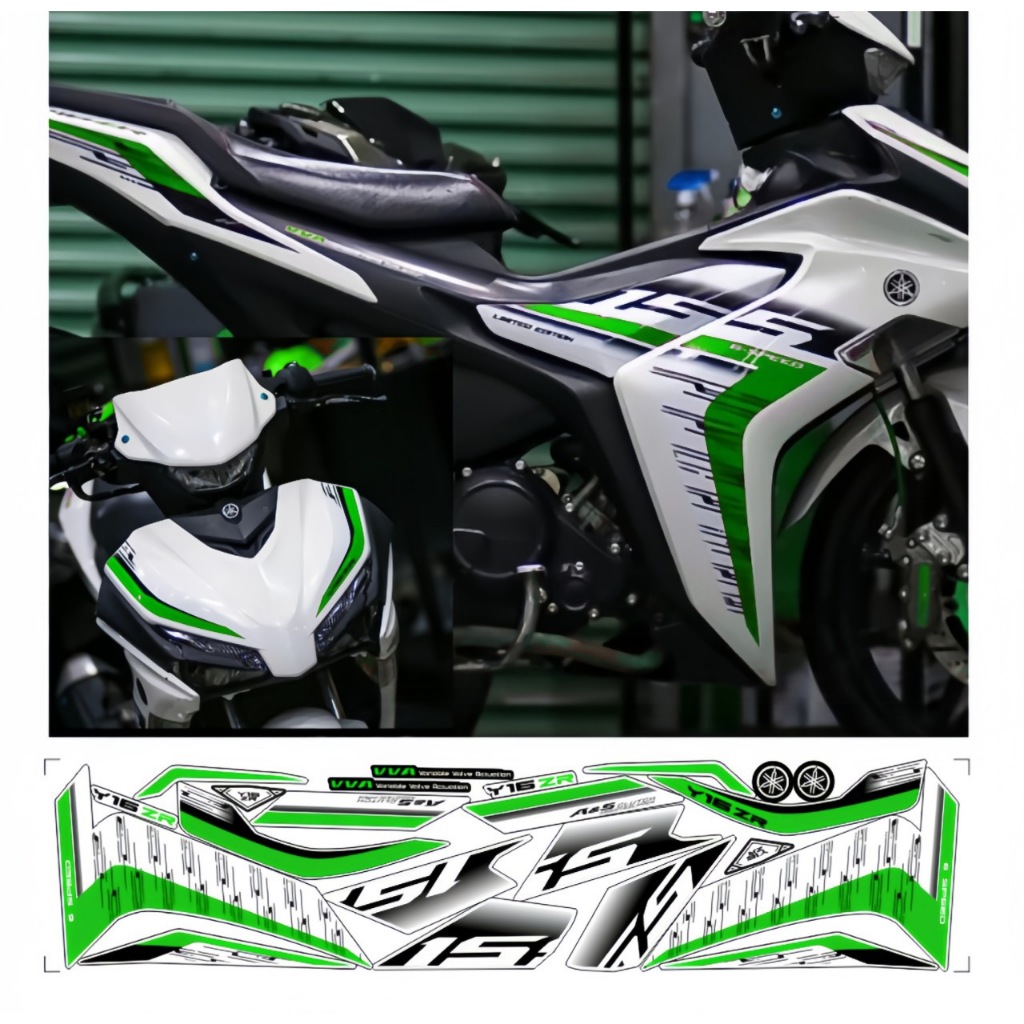 Tem rời EXCITER 155 mẫu y16zr cao cấp chất liệu in 3 lớp chống nước không phai màu.