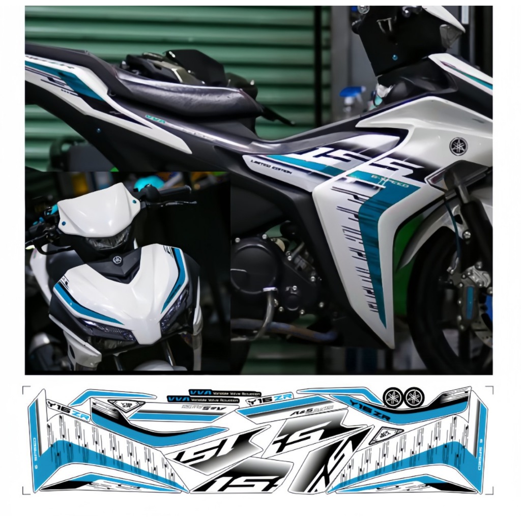 Tem rời EXCITER 155 mẫu y16zr cao cấp chất liệu in 3 lớp chống nước không phai màu.