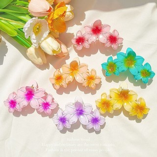 Kẹp tóc hoa sứ, kẹp tóc dễ thương, kẹp tóc xinh Hàn Quốc, kẹp hoa sứ nhựa bản to - Happy Life 4U