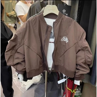 ÁO KHOÁC CROPTOP THÊU CHỮ PALLY