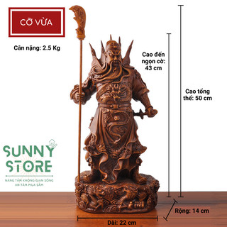 Tượng Quan công, tượng Quan vũ, Quan vân trường, Tượng phong thuỷ, Decor Trang trí nhà cửa, Quà tặng ý nghĩa - SUNNY