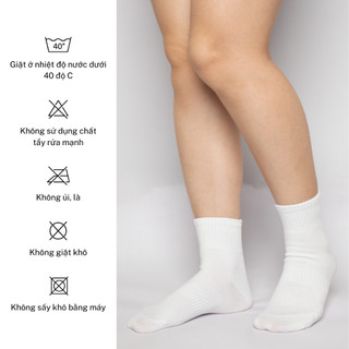 Vớ Tất Nam Nữ Trơn Bo Chun Nhiều Kích Thước Sọc Gân Unisex SOIN Khử Mùi Hôi Chân Thấm Hút