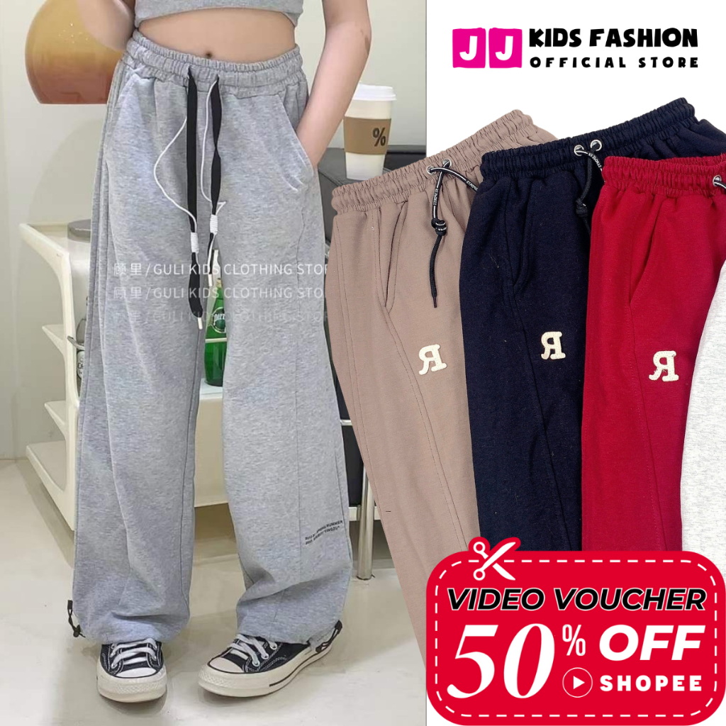 Quần Jogger Bé Trai, Bé Gái Thun Dài Bo Ống – Phong Cách Hip Hop Năng Động | JJ Kids Fashion