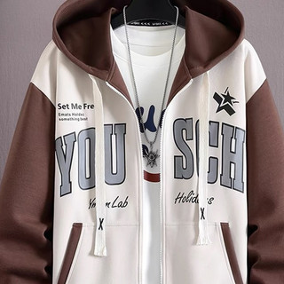Áo Khoác Nỉ Hoodies Dây Kéo YOUSCH Có Túi Trong Form Rộng Nón To Chống Nắng
