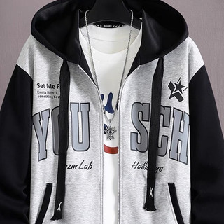 Áo Khoác Nỉ Hoodies Dây Kéo YOUSCH Có Túi Trong Form Rộng Nón To Chống Nắng