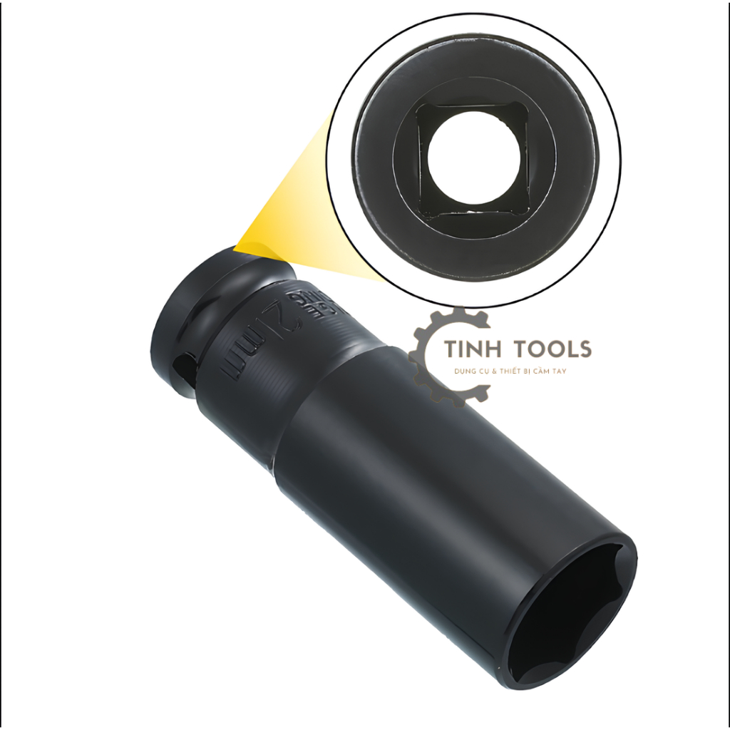 Bộ đầu khẩu, Tuýt 1/2 từ 8mm - 24mm 10 chi tiết màu xanh lá Vặn Bulong, Đầu Bulong, Đầu Điếu Mạ Crôm