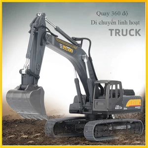 Đồ chơi mô hình xe xúc bánh xích cao su quay 360 độ bằng nhựa ABS cứng cáp, di chuyển linh hoạt, nhiều màu