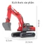 Đồ chơi mô hình xe xúc bánh xích cao su quay 360 độ bằng nhựa ABS cứng cáp, di chuyển linh hoạt, nhiều màu