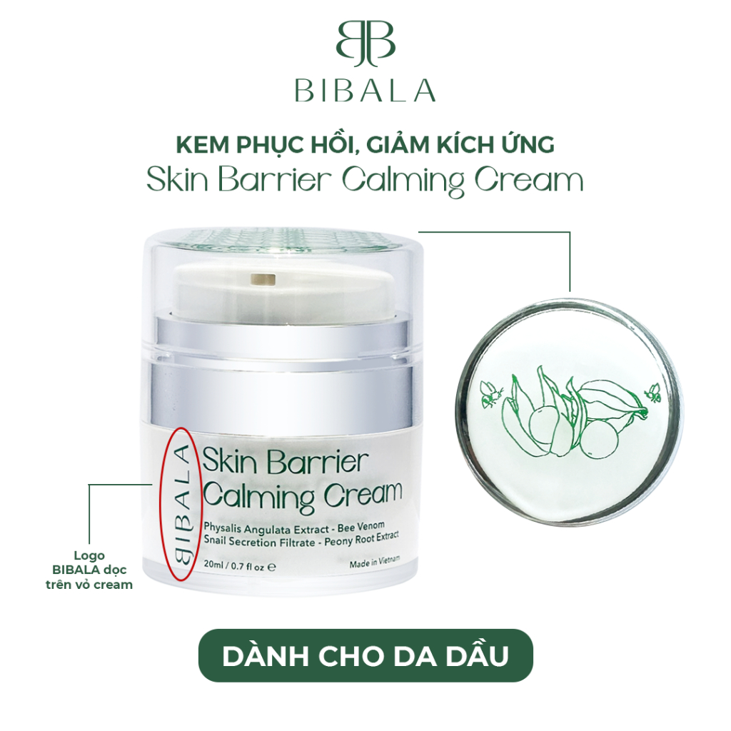 Ảnh Kem dưỡng phục hồi, lành thương và làm giảm kích ứng Bibala SKIN BARRIER CALMING CREAM 2