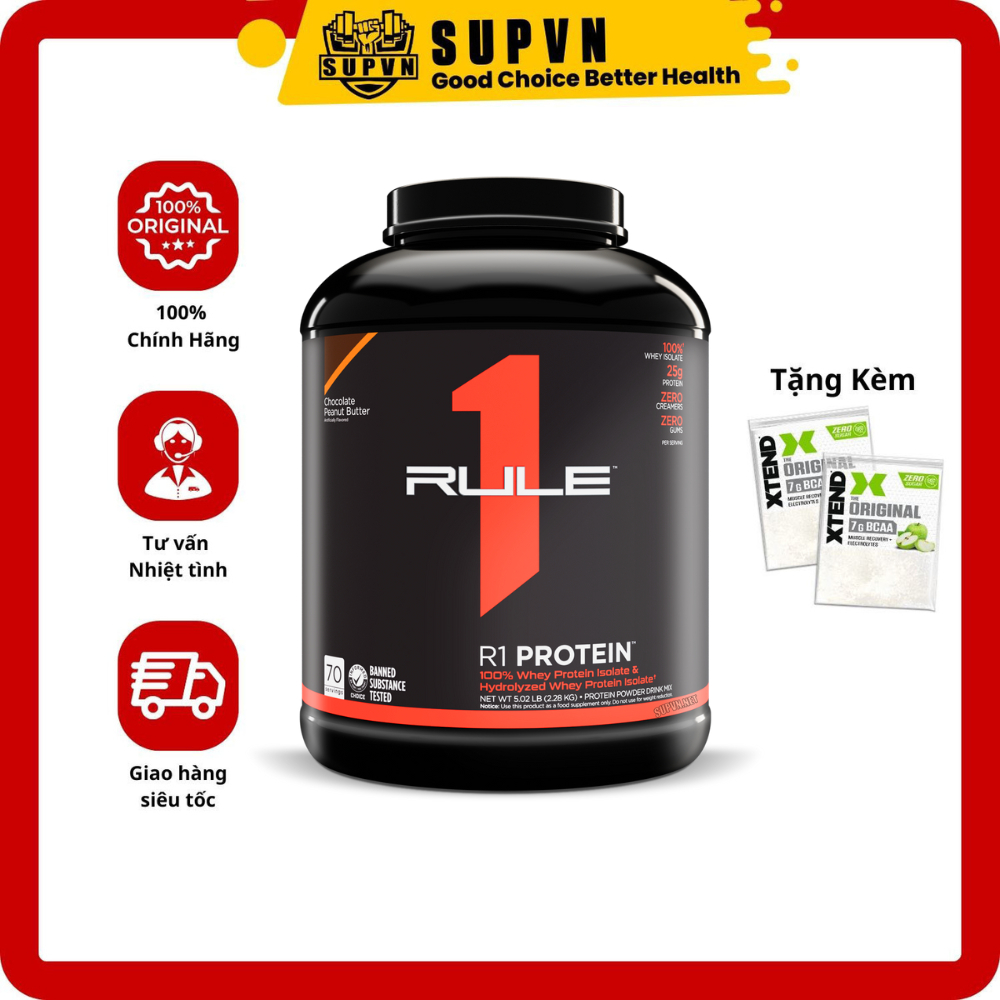 Rule 1 Protein 5Lbs - Sữa tăng cơ Rule1 - Whey Protein R1 | Shopee Việt Nam