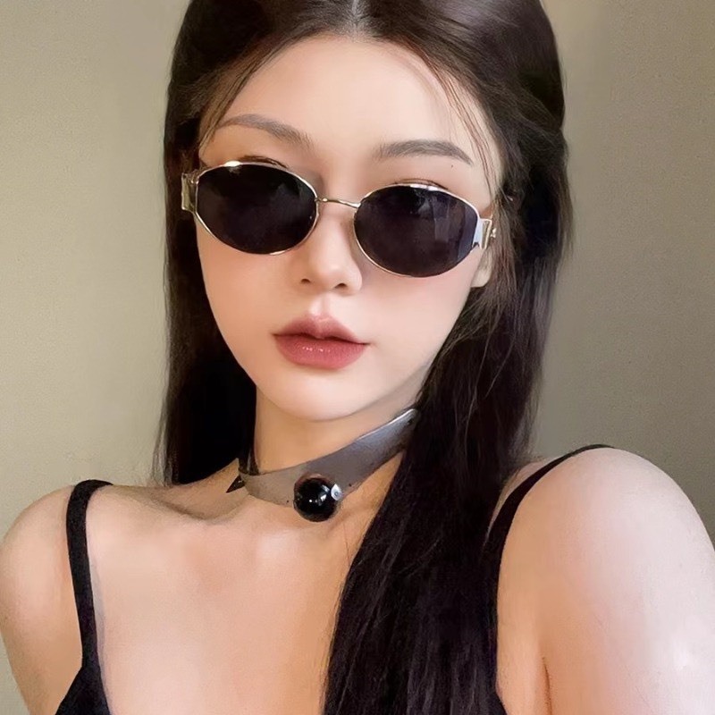 Mắt kính râm mát nữ nam cao cấp mắt tròn cá tính phong cách retro Hàn Quốc siêu hot hit HANASO 316