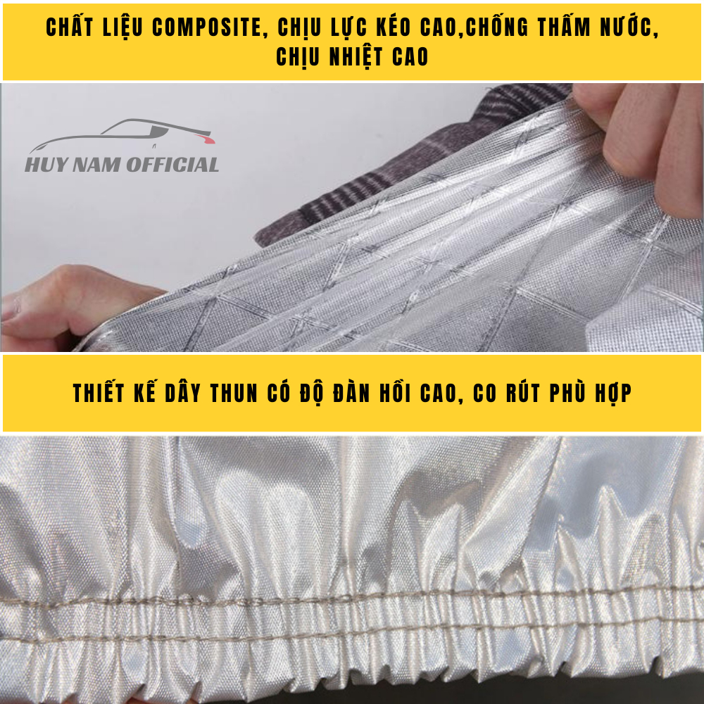 Bạt Phủ Xe Ô TÔ - Loại 3 Lớp Loại Cao Cấp - Bạt Trùm Xe Ô TÔ 4 Chỗ 5 Chỗ 7 Chỗ, Bán Tải - Bạt phủ ô tô Bảo Hành 1 Năm