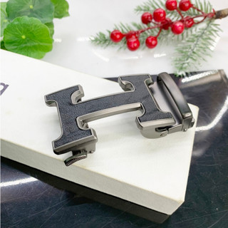 Mặt khoá thắt lưng nam chữ h gạt tự động cao cấp hàng xịn phủ da dùng cho dây có răng cưa bản 3,5cm giaynamdep699