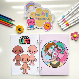 Đồ chơi Vòng quay thời trang Tocaboca - Búp bê giấy Pighandmade