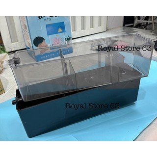 Lọc Tràn Nhựa 3 Ngăn Cho Bể Cá Cảnh (45x13x13cm)