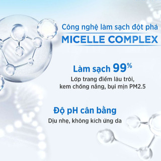 Nước Tẩy Trang Sạch Sâu Dưỡng Ẩm & Dưỡng Sáng Da Micellar Water (240ml/chai)