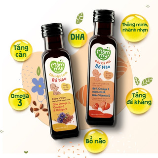 Dầu ăn dặm Mămmy Cung Cấp Omega 3 với những nguyên liệu sạch Cho Trẻ từ 6 tháng
