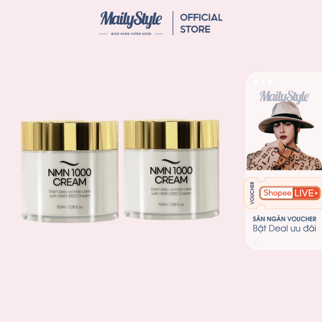 E06_ Kem dưỡng NMN 1000 Spicule 25000PPM Nắp Vàng Bản Mới Lọ To 100ml (ĐỌC KỸ MÔ TẢ)