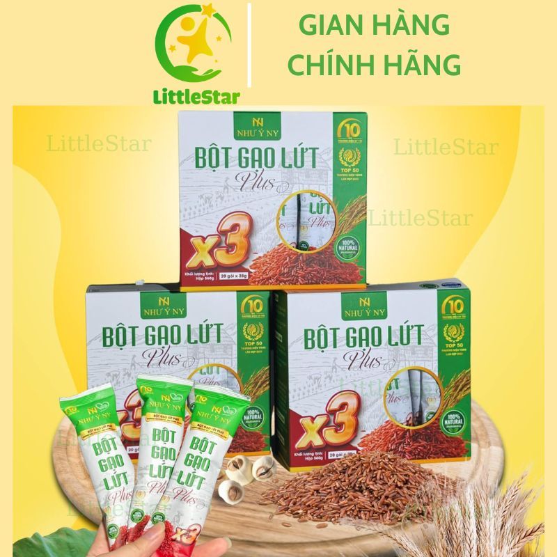 Ảnh 3 Hộp Bột Gạo Lứt Plus X3 - Bột Gạo Lứt Giảm Cân Như Ý Ny - Giảm Cân - Lợi Sữa - Thay Thế Bữa Ăn 4