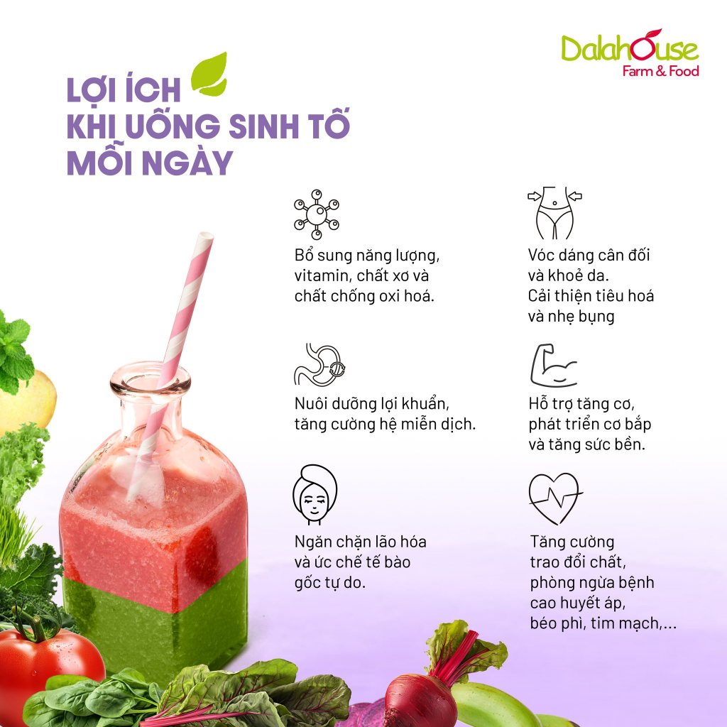 Ảnh Bột sinh tố 13 loại rau củ tổng hợp Dalahouse Organic Smoothie Powder 2