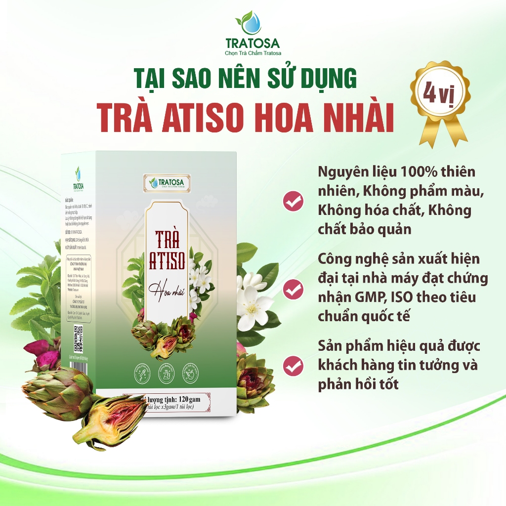 Sử Dụng Trà Atiso Hoa Nhài Tratosa 6 Vị Trong Đời Sống