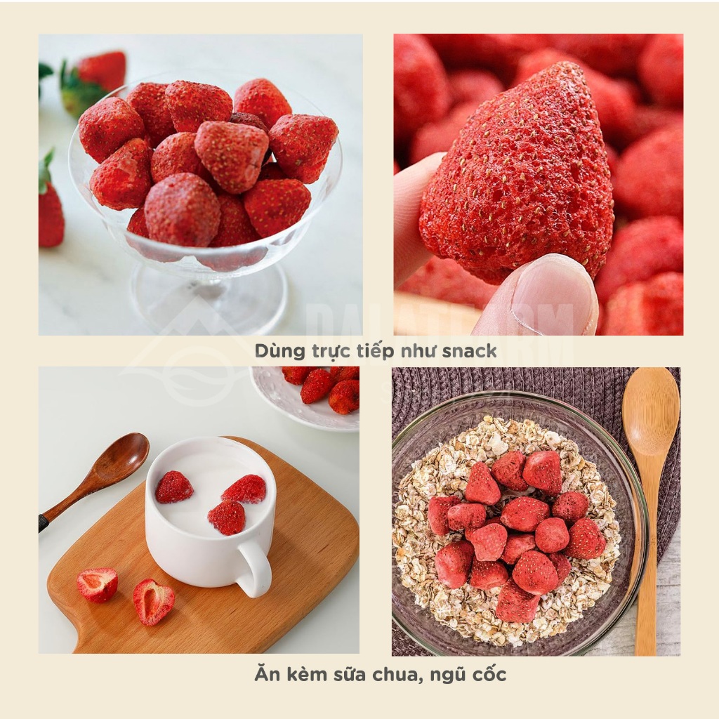 Ảnh Dâu Tây Sấy Giòn - Hộp 100g 2