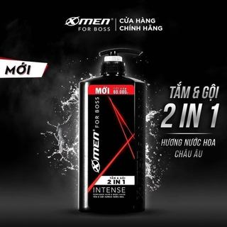[Combo 1 Tặng 1] Dầu Gội - Sữa Tắm - Tắm Gội Xmen For Boss Intense 2IN1 Lưu Hương Lâu 48H, Dưỡng Sạch Sâu Da Đầu Đủ Loại