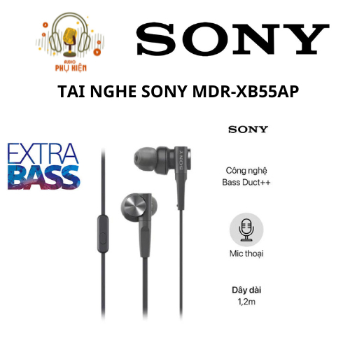 SHIP HỎA TỐC] Tai Nghe Có Dây Sony MDR-XB55AP Extra Bass Hàng