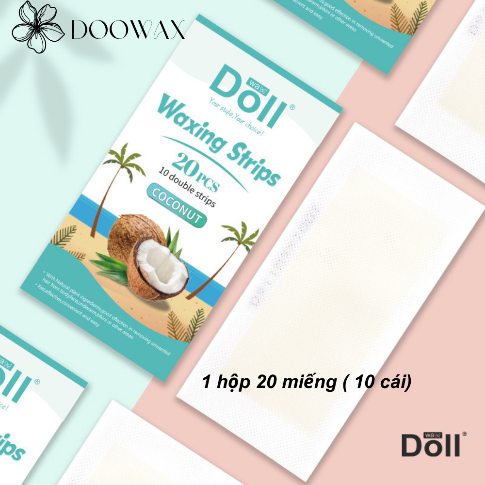Miếng dán tẩy lông wax lông Dollwax cho nách chân tay body KHÔNG NÓNG ...