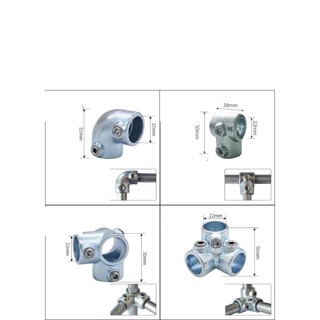 Khớp nối ống thép gang dẻo phi 21mm không cần hàn,cút nối đa năng, khớp nối thông minh ống tròn phi 21