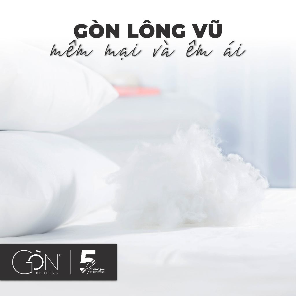 Ảnh Ruột Gối Nằm Em Bé Gòn Bedding Gòn Lông Vũ 40x60 cm | 35x50 cm Chuẩn Khách Sạn 4-5* 3