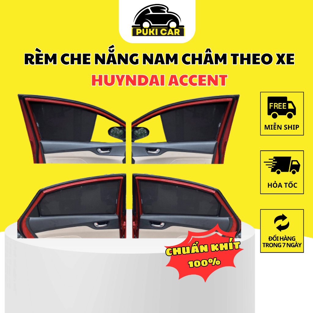 Rèm Che Nắng Ô tô Xe ACCENT, Chắn Nắng Nam Châm Cho Xe Ô Tô, Hàng loại ...