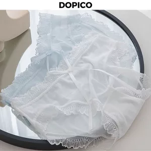 Quần lót nữ ren viền cao cấp xuyên thấu mềm mại thoáng mát đính nơ gợi cảm sexy DOPICO L1026