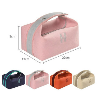 Túi Đựng Mỹ Phẩm Canvas Cao Cấp Có Quai Xách – Chống Nước, Đựng Đồ Trang Điểm Du Lịch Tiện Lợi