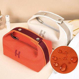 Túi Đựng Mỹ Phẩm Canvas Cao Cấp Có Quai Xách – Chống Nước, Đựng Đồ Trang Điểm Du Lịch Tiện Lợi