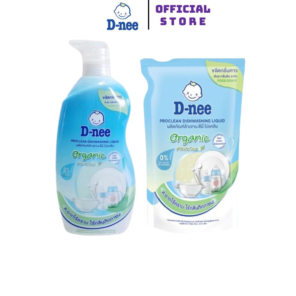 Nước rửa bình sữa Dnee Organic Túi 500/600ml XD . | Shopee Việt Nam