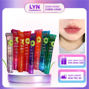 [Bill US] Son bóng thuần chay, trong suốt làm hồng môi NYX Electrolyte Infused Scented Lip Gloss căng mọng môi