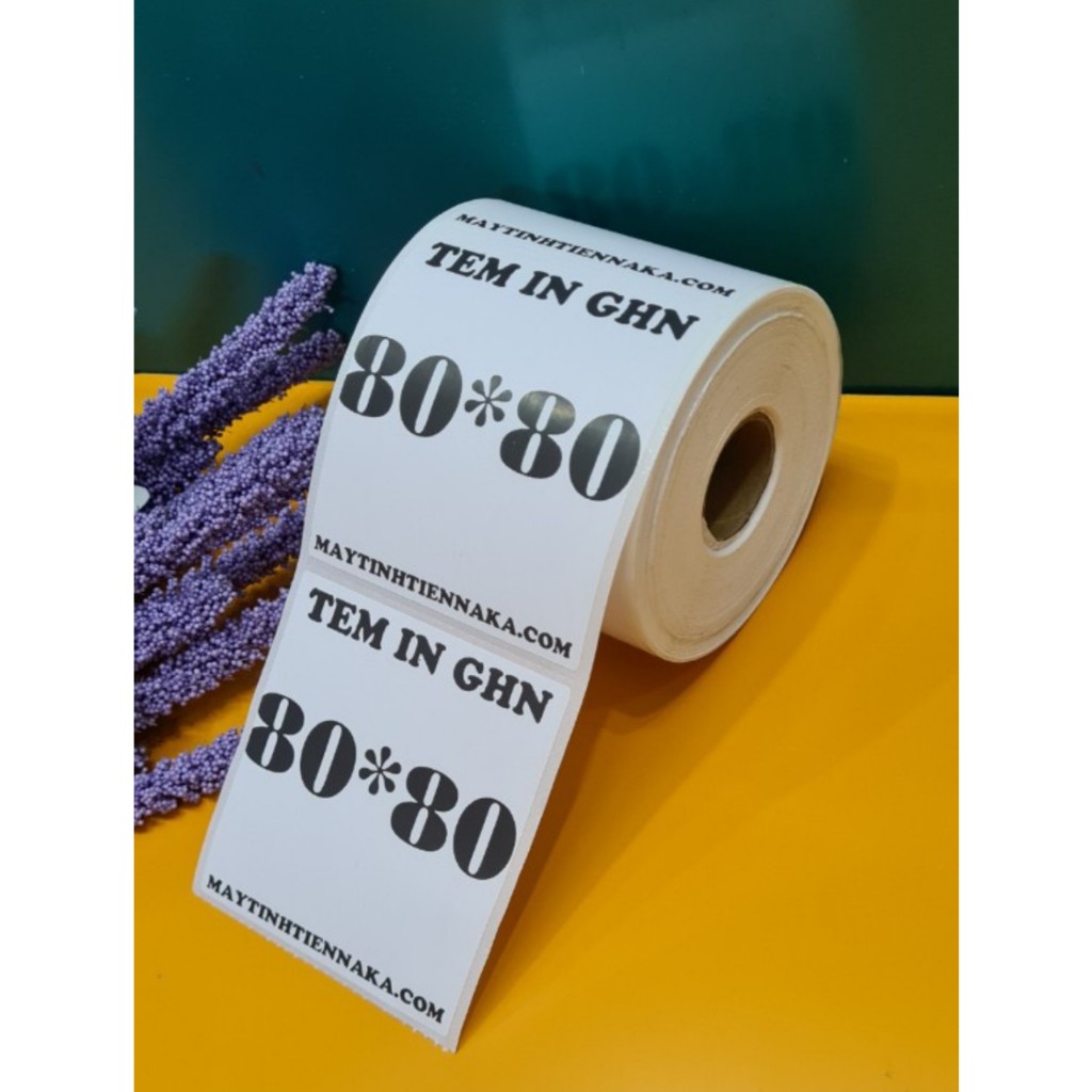 [ THÙNG 100 CUỘN ] TEM GIAO HÀNG NHANH 8*8 DECAL NHIỆT 80*80 IN ĐƠN HÀNG TỰ DÁN IN MÃ VẠCH GIẤY NHIỆT GIẤY IN [100 CUỘN]