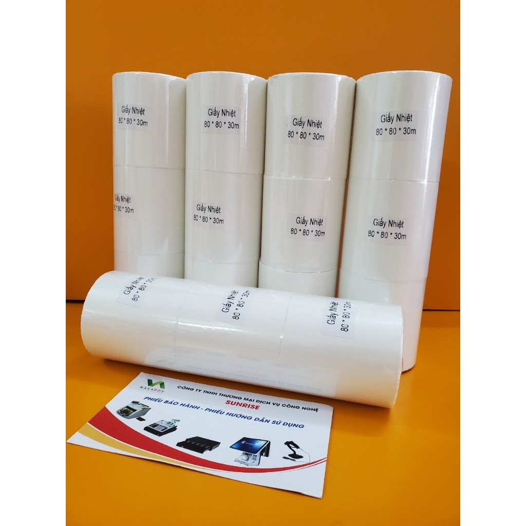 [ THÙNG 100 CUỘN ] TEM GIAO HÀNG NHANH 8*8 DECAL NHIỆT 80*80 IN ĐƠN HÀNG TỰ DÁN IN MÃ VẠCH GIẤY NHIỆT GIẤY IN [100 CUỘN]