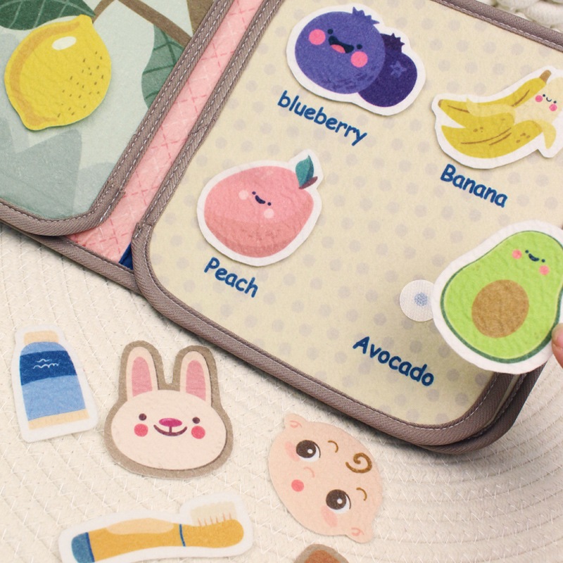 Sách vải bận rộn cho bé phát triển vận động tính giáo dục sớm Đồ chơi montessori