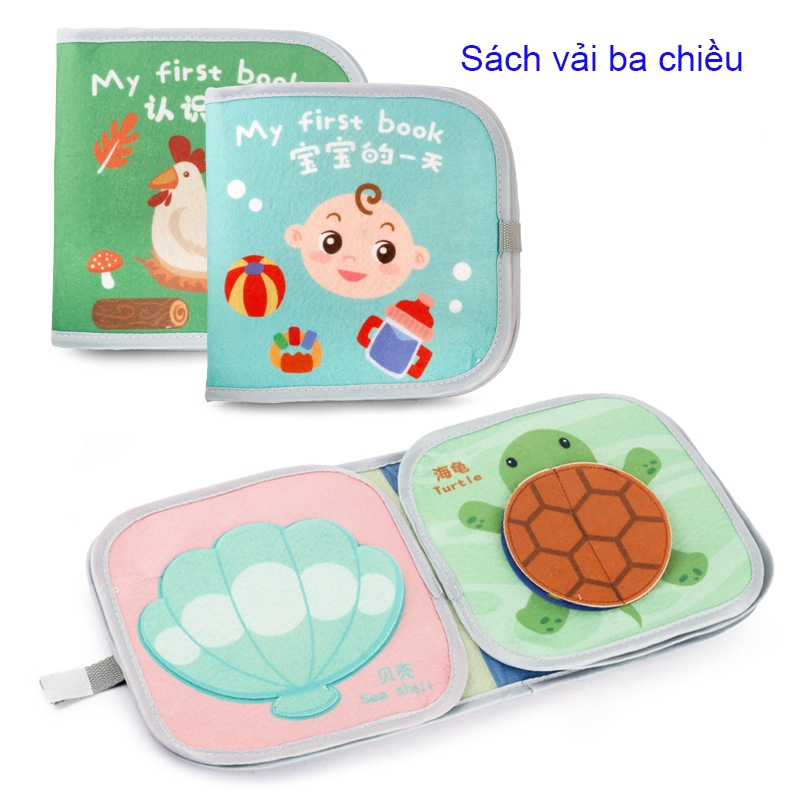 Sách vải bận rộn cho bé phát triển vận động tính giáo dục sớm Đồ chơi montessori
