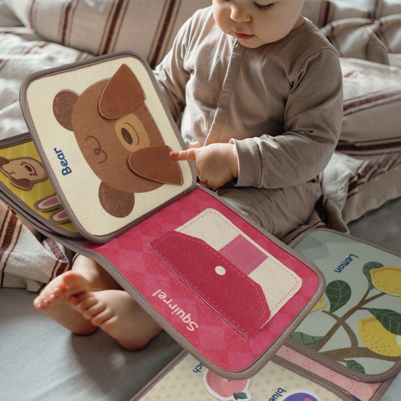 Sách vải bận rộn cho bé phát triển vận động tính giáo dục sớm Đồ chơi montessori