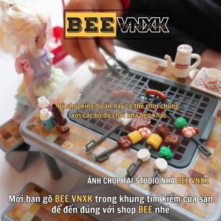 Đồ chơi shopkins chính hãng xuất Nhật - Vỉ 19 chi tiết chủ đề nấu ăn BBQ BEE VNXK