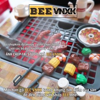 Đồ chơi shopkins chính hãng xuất Nhật - Vỉ 19 chi tiết chủ đề nấu ăn BBQ BEE VNXK