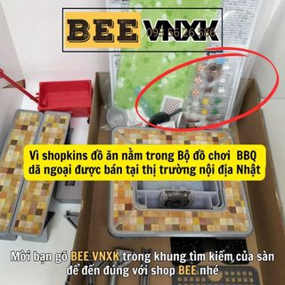 Đồ chơi shopkins chính hãng xuất Nhật - Vỉ 19 chi tiết chủ đề nấu ăn BBQ BEE VNXK