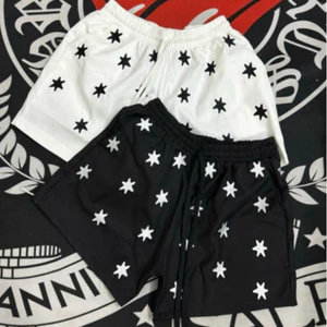 Quần Short In Kín Ngôi Sao - Quần Đùi Chất Cotton Thô Mềm Mịn Quần Short Nam Nữ Phong Cách Trẻ Trung Phù Hợp Mọi LứaTuổi