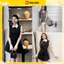 Set gile sát nách phối cổ áo sơ mi mix chân váy xếp ly, áo blazer sát nách mix chân váy sang chảnh